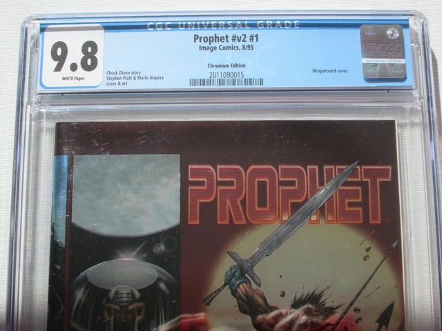 PROPHET # 1  V2 # 1 CHROMIUM COVER Stephen PLATT   1995 iMage CGC 9.8 Comic book 3