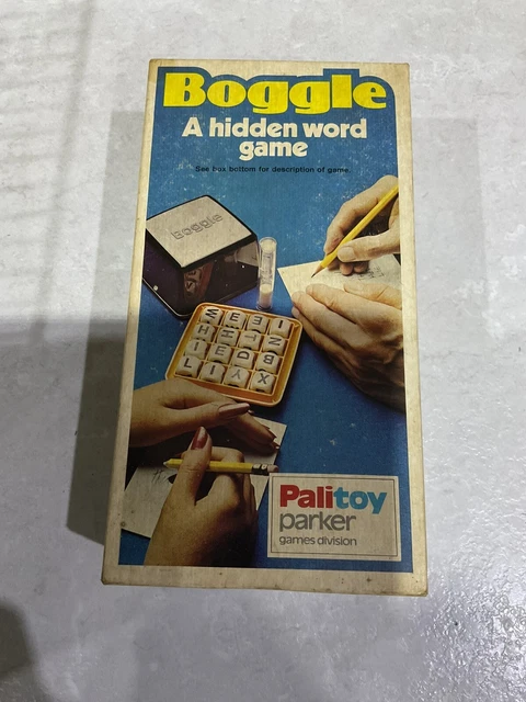VINTAGE BOGGLE GAME , a hidden word ,palitoy parker £9.99 - PicClick UK