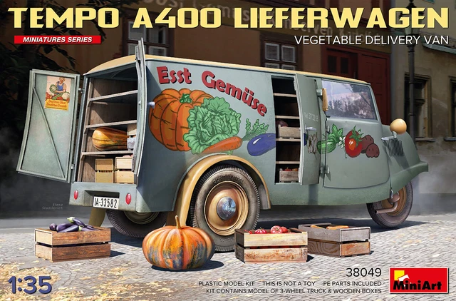 (MIN38049) - Miniart 1:35 - Tempo A400 Lieferwagen, Veg Delivery Van