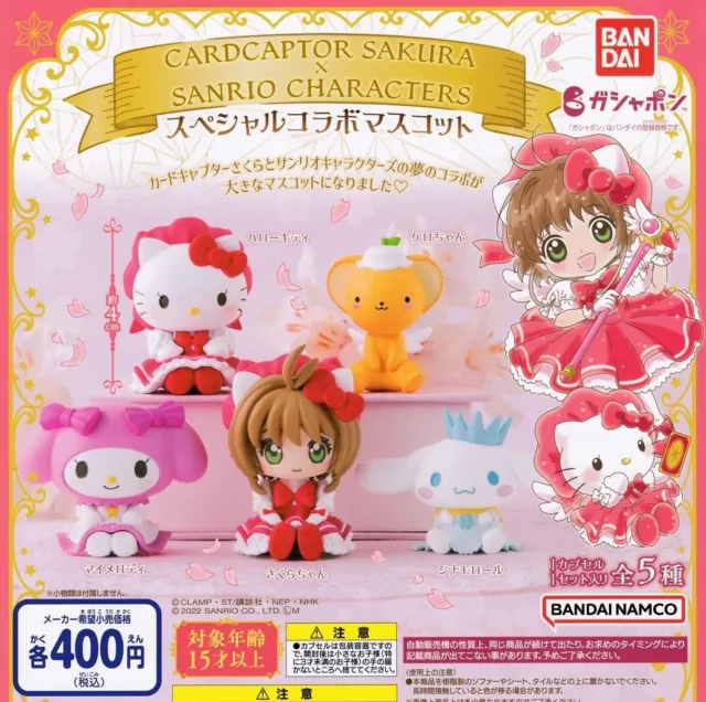 Cardcaptor Sakura Mejirushi Accessory Capsule Toy 5 Types Full Comp Set  Gacha