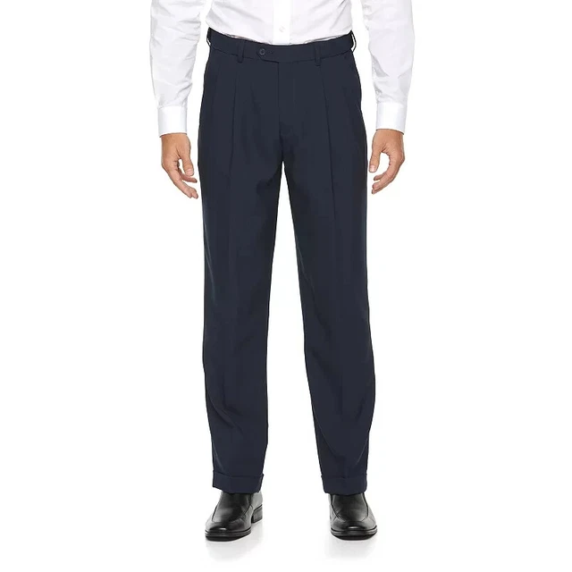 Croft and barrow pleated pants deals