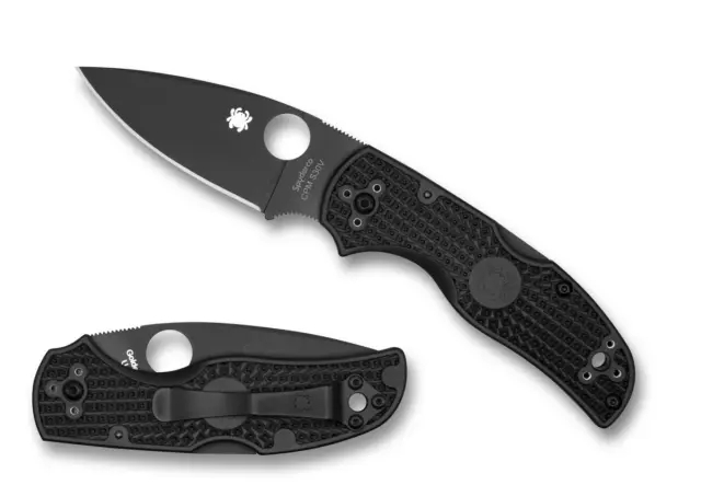 Spyderco Knives Native 5 Lockback Black FRN S30V Stainless C41PBBK5 Pocket Knife