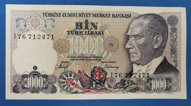 TÜRKEI - 1000 LIRASI, Banknote 1970, UNC.