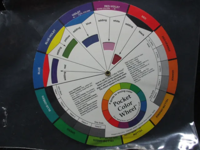 Rueda de color de bolsillo - The Color Wheel Company 2003 5,25" diámetro