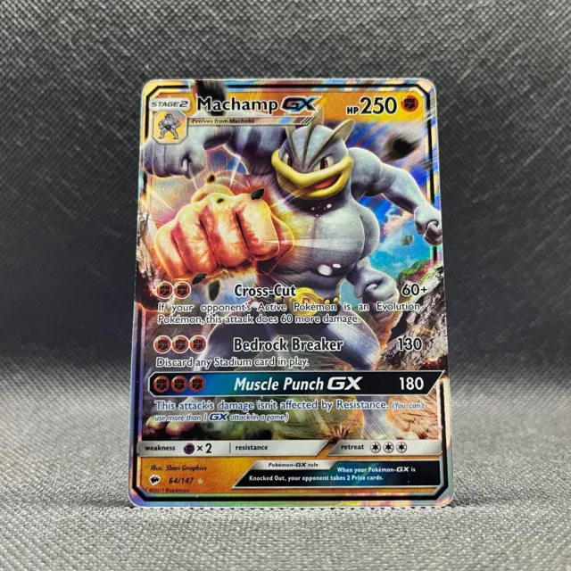 Machamp GX 64/147 | Brennende Schatten | Pokémonkarte
