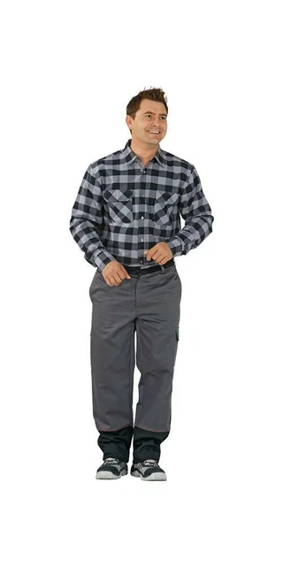 PLANAM Schweißerschutzbundhose Weld Shield Größe 48 grau/schwarz