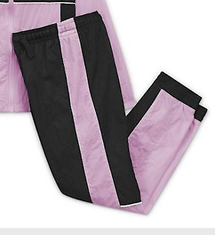 Nike Sportswear Older Kids' Woven Tracksuit Bottoms Black/Pink UK Size M *REF95