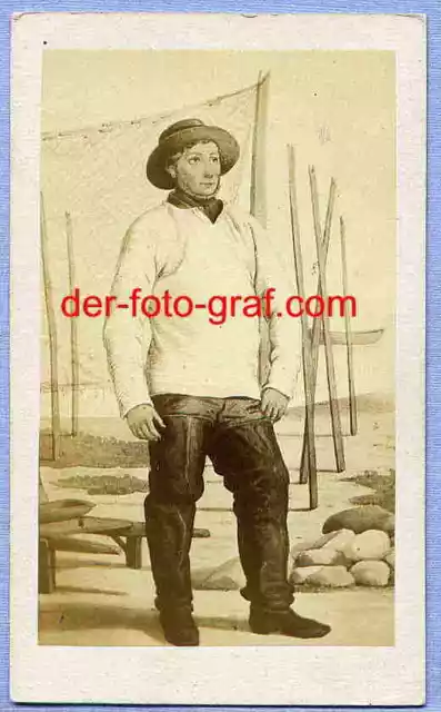 Foto, Dt. Dän. Krieg 1864, Tracht Fischer, 1864 !!