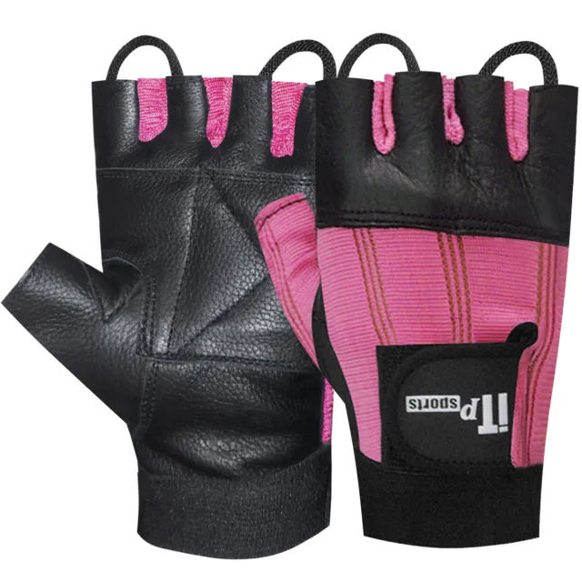 Ladies Weight Lifting Gloves Gym Workout Bodybuilding Training Gloves XS to L-XL