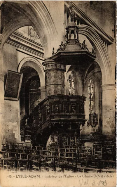 CPA AK L'ISLE-ADAM - Intérieur de l'Église - La Chaire (519954)