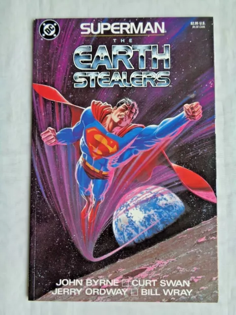 Superman: The Earth Stealers 1988 DC Comics TPB Graphic Novel 1st Print NM (9.4)