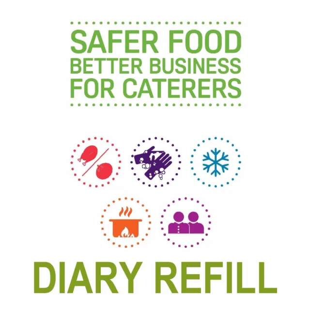 Safer Food Better Business Caterer SFBB 12 Month Diary Refill Pack Hole Punched