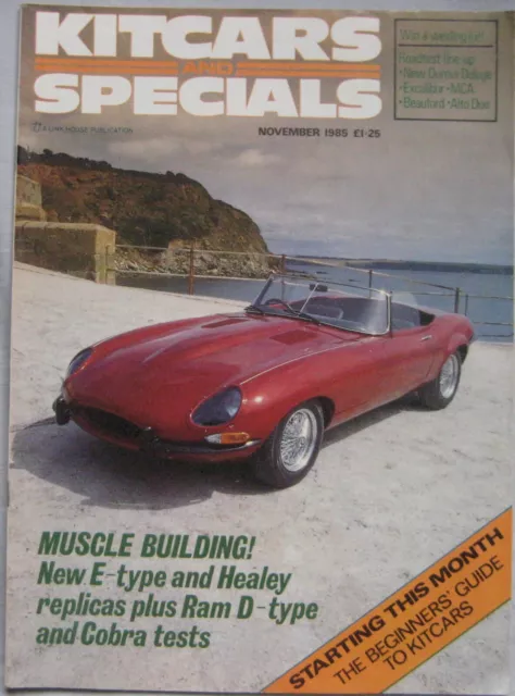 Kitcars & Specials magazine November 1985 featuring Alto, Challenger, Durow