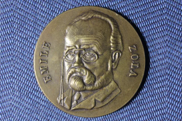 Emile Zola Medal. CBD. Cercle du Bibliophile. S.XX Medalla Emile Zola. CDB. Cerc