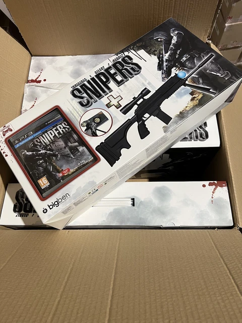 🥰 lot 5 pack sniper ps3 playstation 3 jeu + fusil neuf move fonctions tir shoot