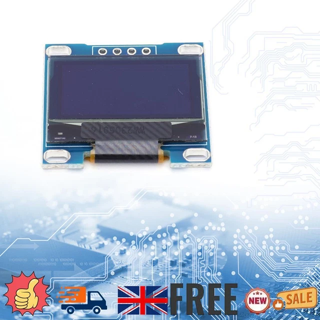 MODULO DISPLAY OLED 4 Pin DC 3,3-5V SSD1306 Mini Scheda Schermo 128*64 ...