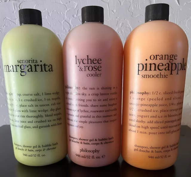 Philosophy Shampoo, Shower Gel, and Bubble Bath Trio 