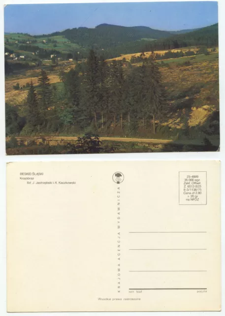 16520 - Beskid Slaski - Krajobaz - old postcard