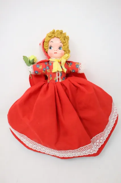 Little Red Riding Hood Topsy Turvy Flip Cloth Doll Grandma Wolf Vintage