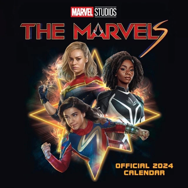 2024 CALENDAR THE Marvels Month View Square Wall Hang Calendar Marvel