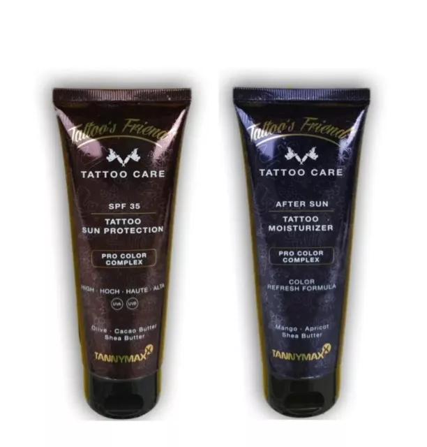 Tannymaxx/Tattoo Friends SPF35 Sun Protection+Aftersun 2x100ml/Sonnenschutz