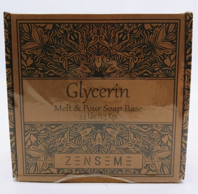 Kit de fabricación de jabón natural ZENSEME 5,5 libras para derretir y verter glicerina B5