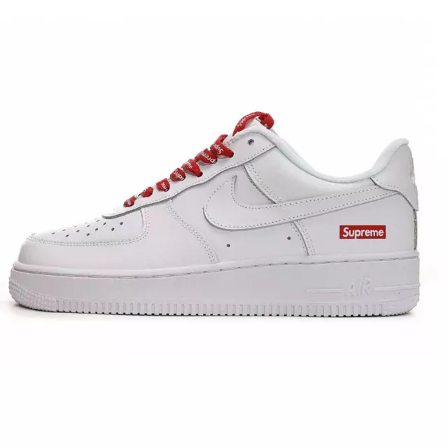 Uomo Donna AIR FORCE 1 SUPREME Bassa Bianco Unisex sneakers Scarpe