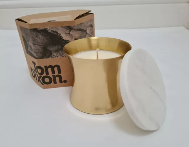 Tom Dixon Eclectic Root Scented Candle With Marble Lid Medium