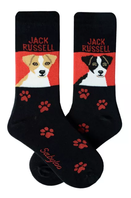 Jack Russell Terrier Calzini Unisex Rosso