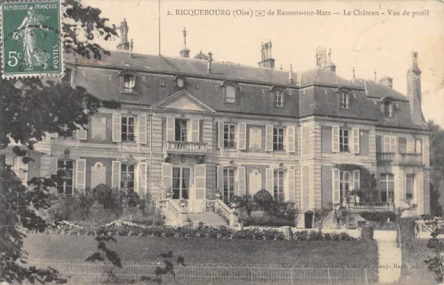 Cpa 60 Ricquebourg / Le Chateau / Vue De Profil