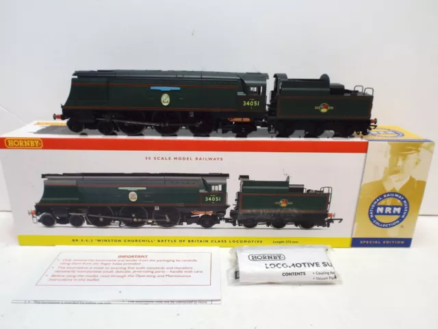 Hornby R2385 Br 4-6-2 West Country Class Winston Churchill 34051 Nos (Oo2373)