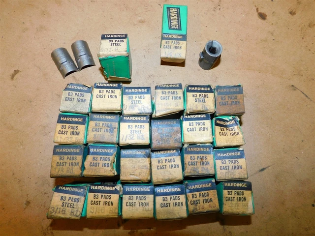 Hardinge B3 Steel Collet Pad Sets in Boxes 27 pieces total in the mixed LOT