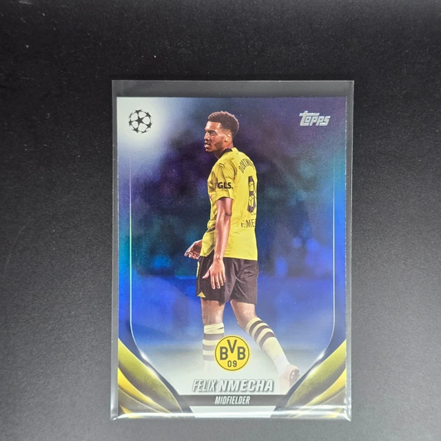 TOPPS FLAGSHIP UCC 2024 Felix Nmecha Dortmund Borussia 034/250 Navy