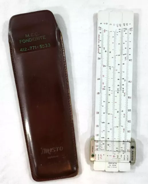 Aristo 868 Aristo-Studio Plastic Pocket Duplex Slide Rule