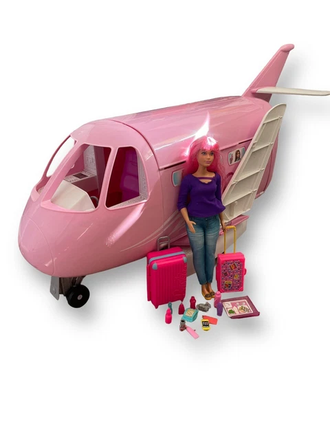 Barbie pink passport online glamour jet play set