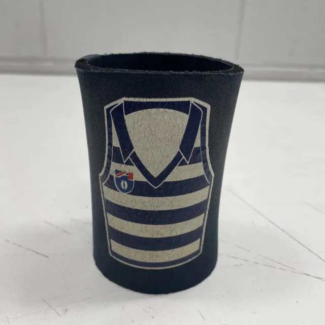 ORIGINAL RETRO Beer Cooler Stubby Can Holder Bar Mancave Geeing AFL VFL Cats