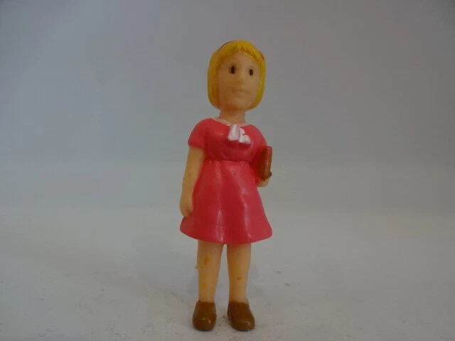 60er Jahre Figur / Mädchen mit Buch - 45 mm