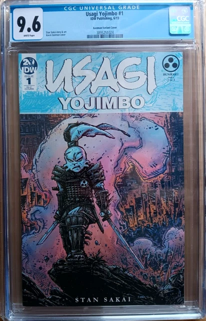 USAGI YOJIMBO #1 cgc 9.6 EASTMAN VARIANT + #2 CGC 9.0 White 1987 SAKAI 2nd issue