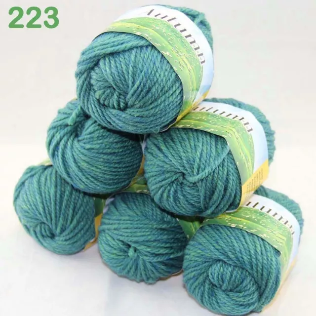 Sale 6BallsX50g Chunky Wool Velvet Rug Blankets Hand Crocheted Knitting Yarn 223