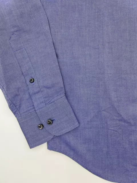Armani Collezioni Men's Dress Shirt Button-Up Modern Fit Blue Size 15 1/2 NWT FS 3