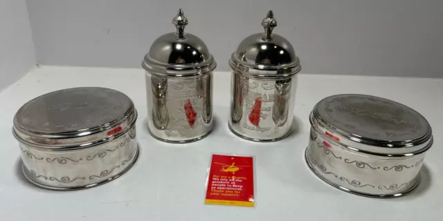 Tea and Sugar Cannister with My Things Tins                                F12