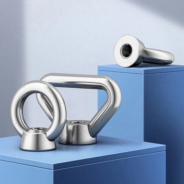 A2 Stainless Steel Eye Nuts M3 M4 M5 M6 M8 M10 M12~M24 Metric Ring/Triangle Nuts