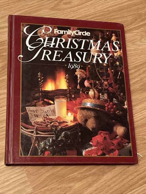 Family Circle Christmas Treasury 1989 Hardcover Book Recipes Crafts