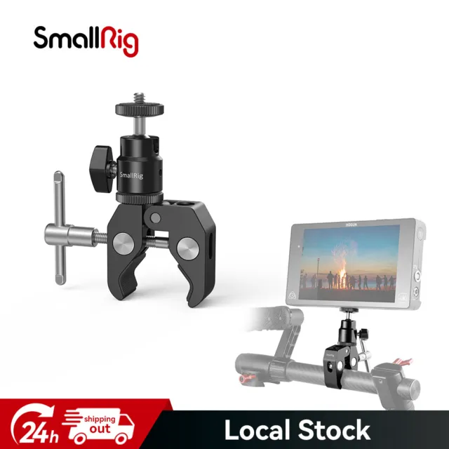 SmallRig Super Clamp Mount Ball Head Shoe Mount for Monitor|Lights|Tripod-1124