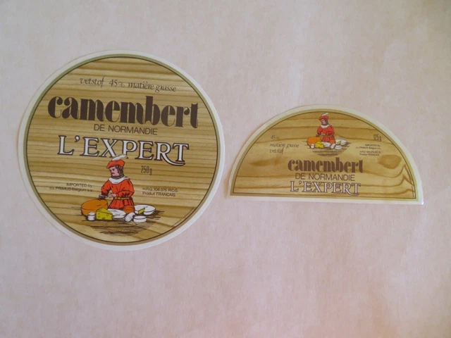 RARE ANCIENNE ETIQUETTE BOITE FROMAGE CAMEMBERT DE NORMANDIE - LE PETIT