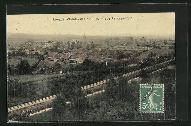 CPA Longueil-Sainte-Marie, panoramic view 1944