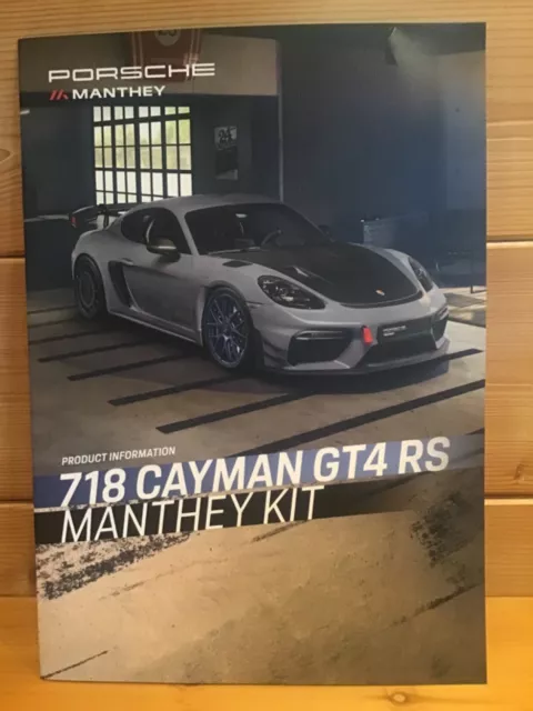 Porsche 718 Cayman GT4 RS Prospekt Brochure Manthey Kit