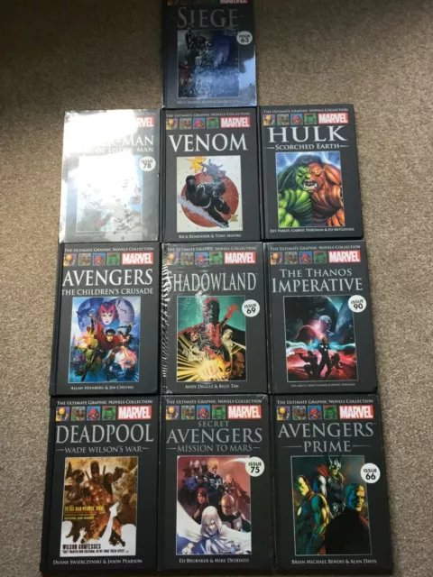 Marvel The Ultimate Graphic Hardback Novels Collection bundle of 10 #60 - #69