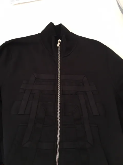 $910 Rick Owens Drkshdw Sombra Oscura Black Jogging Zip Front Sweatshirt Sz M 3