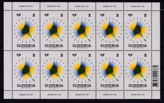 Slovenia 2024 MNH MS 20th Ann. of Slovenia's membership of the European Union